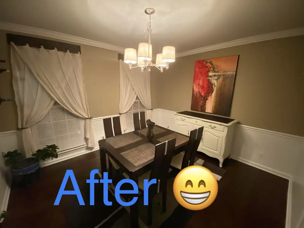 Professional dining room restoration after water damage in Huron